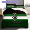 Borussia Mönchengladbach Pattern Bedding Quilt Set  Home Decoration  Gift (1 * duvet cover + 2 * pillowcase  without core).xwn
