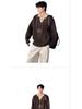 Korean Retro Old Money Style Knit Sweater: Autumn-Winter Two-Piece, Warm Versatile Casual Men's Fashion