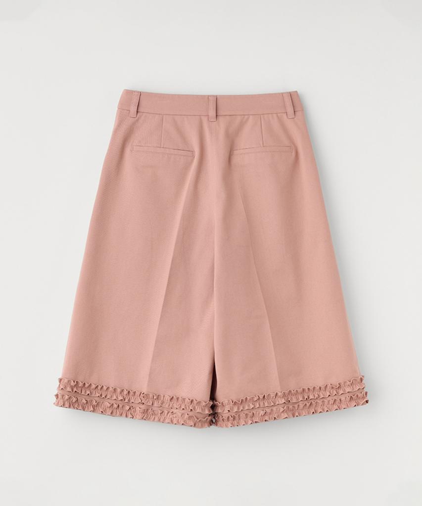 Selliteiljeu Bermuda Two Tuck Frill Pants_Pink