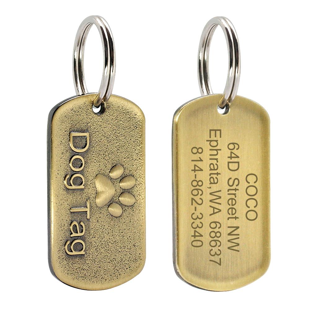 

Custom Engraved Dog ID Tag Stainless Steel Dogs Name Tags Personalized Anti-lost Nameplate Pet Accessories Free Engraving M
