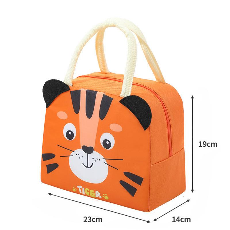 3d Cartoon Lunch Bag Insulated Food Carrier For Students Outdoor Use