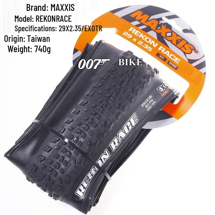Maxxis REKON RACE Tubeless Faltbarer Mountainbike-Reifen, Gelbe Seitenwand, 27,5/29 x 2,25/2,35