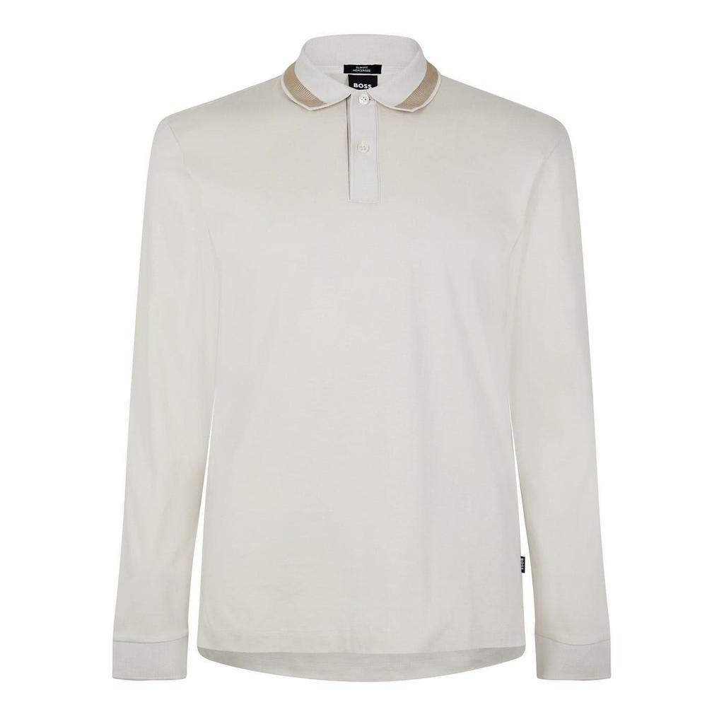 BOSS Mens Regular Long-Sleeved Polo Shirt