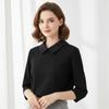 Japanese Style Fake Collar For Shirts Removable Rhinestones Decorated Polyester Fashion Accessory