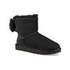 UGG Fluff Bow Mini Fleece Lined Black Women's 1094967-BLK