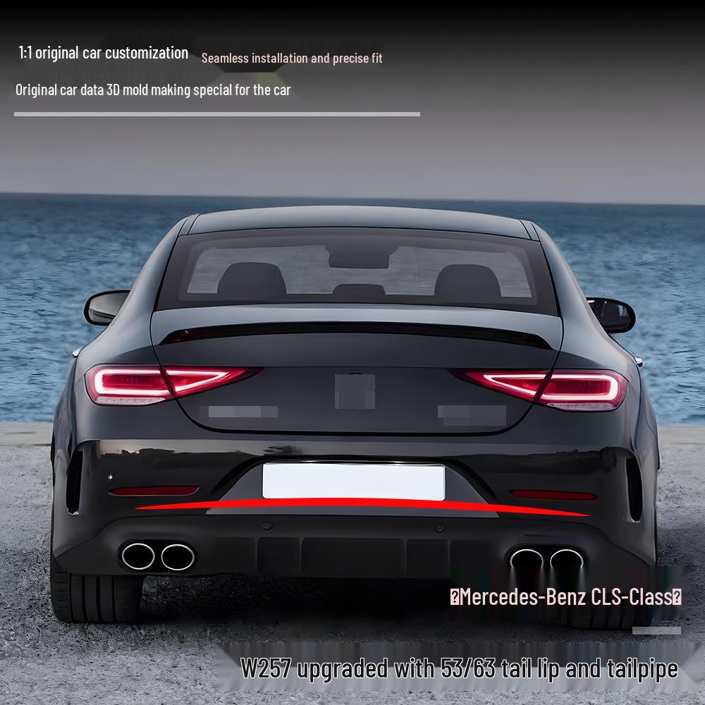 Compatible with 2018+ Mercedes-Benz CLS-Class W257: Upgrade To 53/63 Exhaust Tips and Tailpipes. Quality Assured.