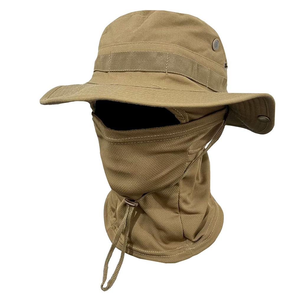 Fashion UV Protection Balaclava Hat Face Cover UPF 50+ Sun Hat Large Casual Bucket Hat Hiking
