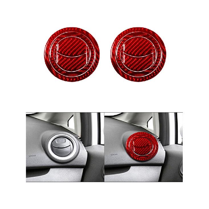 

Накладка на вентиляционное отверстие кондиционера для Ford Fiesta 2011 2012 2013 2014 2015 наклейки из углеродного волокна Стайлинг автомобиля аксессуары для интерьера красный