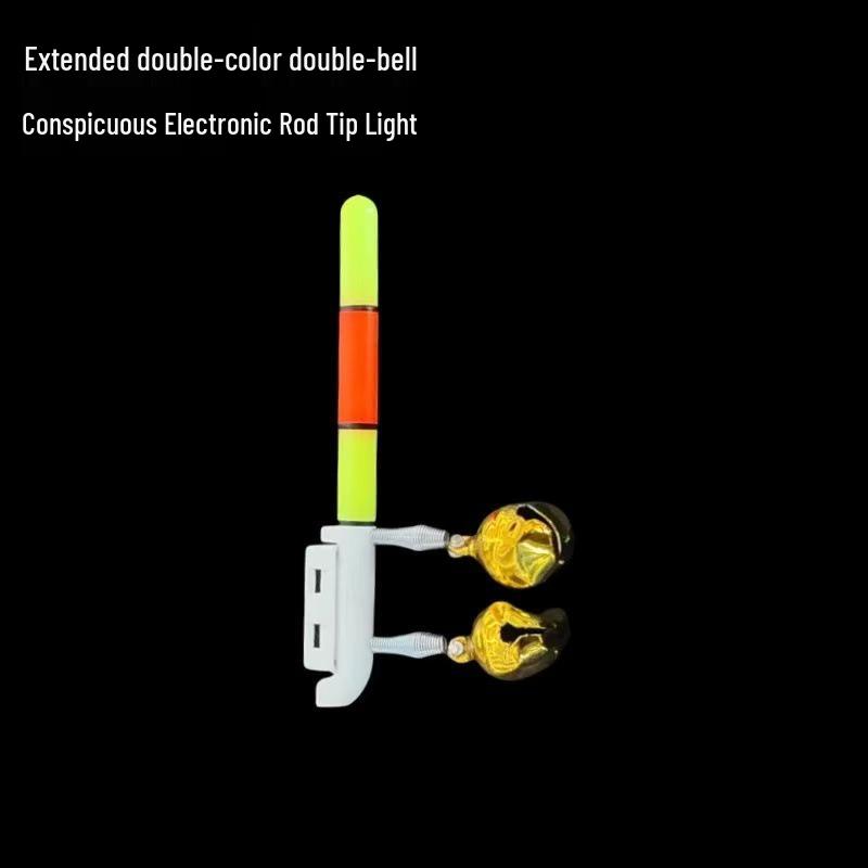 Luminous Night Fishing Electronic Rod Tip Light and Alarm for Hand, Sea, Raft, and Casting Rods.