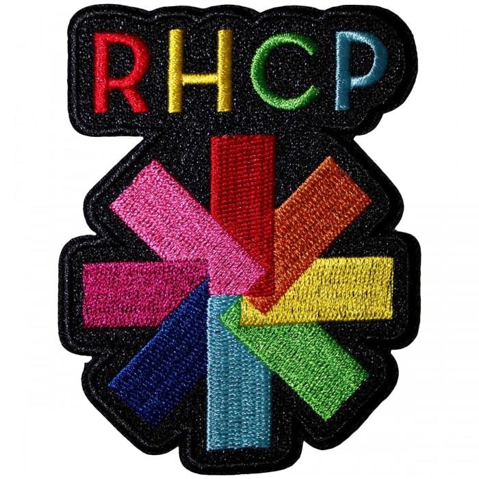 Red Hot Chilli Peppers Rainbow Asterisk Iron On Patch