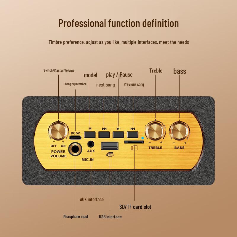 SADA K18 High-Power Portable Outdoor Bluetooth Speaker