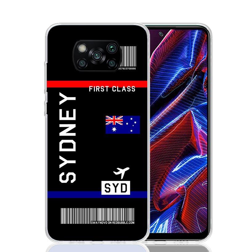 Airline Ticket Barcode Phone Case For Xiaomi Poco X7 X6 X5 Pro F7 Ultra Redmi 15C 15 13 13C 12 12C 10 10A 10C 9 9A 9C 9T Cover P