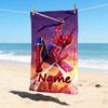 Custom Name S-Spide M-Man Comics Stylish Digital Printing Beach Towel Quick‑Drying Absorbent Blanket for Beach Pool Gym Travel