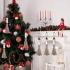 Runtow 50pcs Christmas Snowman Wooden Bead Set DIY Christmas Tree Pendant 2025 Merry Christmas Decor for Home Navidad