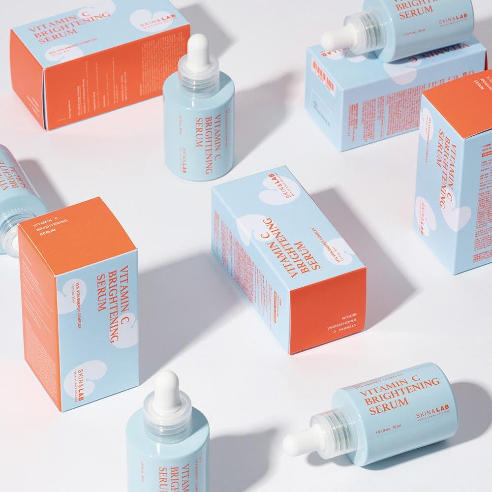 SKIN&LAB Vitamin C Brightening Serum Radiance Hydrating 30ml Facial Serum Daily Skincare