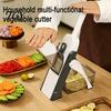 Küchenhobel für Karotten und Käse, Multifunktionaler vertikaler Gemüseschneider, Klingen aus Edelstahl mit Behälter, Einstellbare Mandoline
