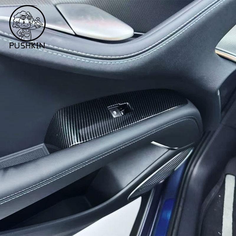 LHD RHD for BYD Sealion 7 Sea Lion 07 EV 2024 2025 ABS Carbon Window Lift Switch Ac Vent Door Handel Cover Gear Shift Panel Trim