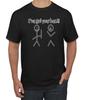 Ich stehe hinter dir Strichmännchen T-Shirt Lustige Freundschaft Neuheit Humor T