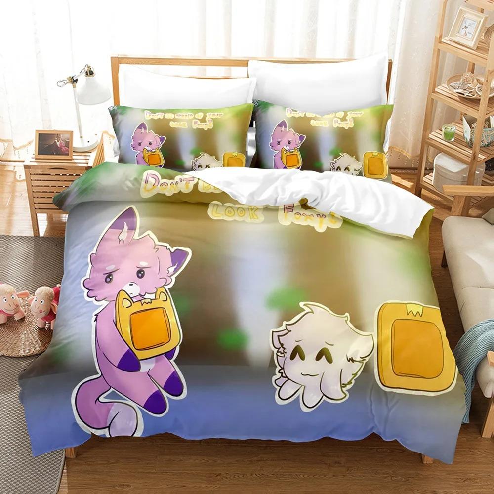 Comforter Animated Movie Lankybox Bedding Set For Bedroom Soft Modern S Comefortable Kids And