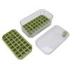 Ice Cubes Tray Easy Release 64 Grids Large Capacity 2 Layer Ice Maker Mould with Lid Bin Scoop for Cocktail Coffee