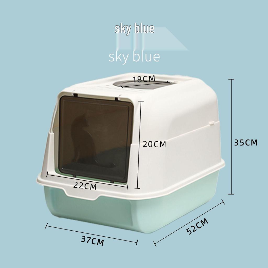 Geruchsdichte Top-Entry Katzentoilette mit abnehmbarer Umrandung