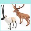 Realistic Plastic Forest Animal Model Set Featuring Antelope And Deer Educational Toys For Kids