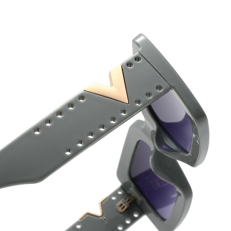 Large Square Frame Sunglasses Hollow Lightweight Anti-ultraviolet Driving Sun Protection Glasses