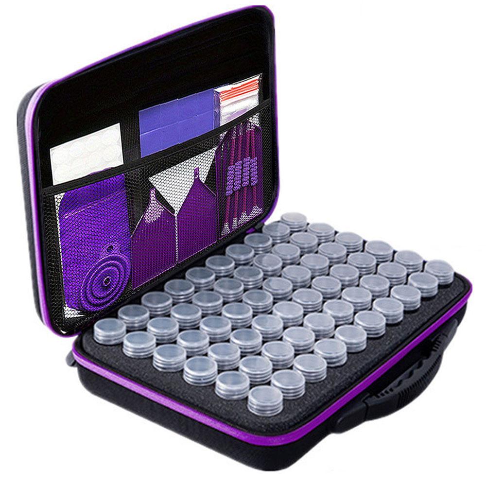 30/60/120/240 Jars DIY Diamond Painting Multifunctional Storage Box, Nail Art Jewelry Rhinestone Mosaic Storage Container