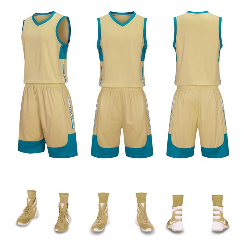 Kids Basketball Jersey Set Breathable Quick Dry Short Sleeve Uniform Boys Girls Training Camp