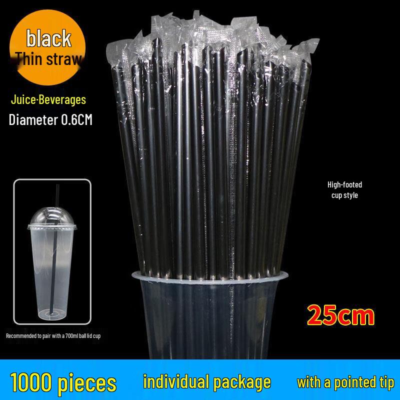 OEING Individually Wrapped Disposable Beverage Straws