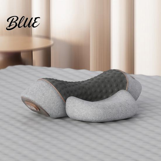 Pain Relief Massage Pillow Electric Neck Massager Pillow 3-in-1 Cervical Heat Vibration And Lift Breathable Memory Foam Function Ergonomic