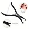 1 PC 5.5 Inch Silver Stainless Steel Clamp Hair Extension Plier with Two Hook Keratin Hair Extensions Removal Tools