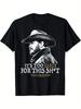 1pc "Rip Too Early for This" Graphic Tee - Men's Casual Cotton T-Shirt - Round N Unisex T-Shirt