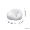 1:12 Miniature White Sofa Lovely Bear Ear Design Small Micro Furniture for Dollhouse Living Area Decoration