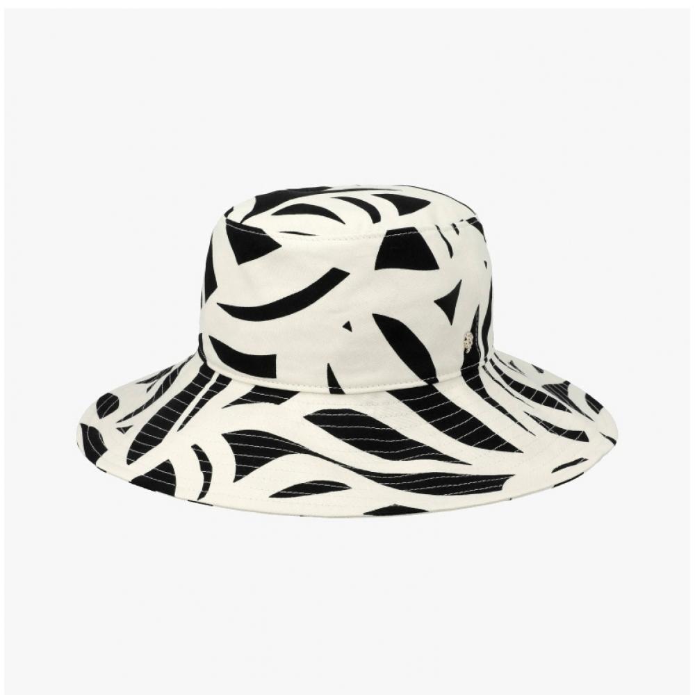Helen Kaminski Malibu Print Black Coconut Bucket Hat Hat51925
