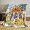 Vintage Eric Clapton 1974 Us Tour Yellow Plush Blanket, Multipurpose Blanket for Home and Travel, Cloud-Like Blanket for Total Relaxation