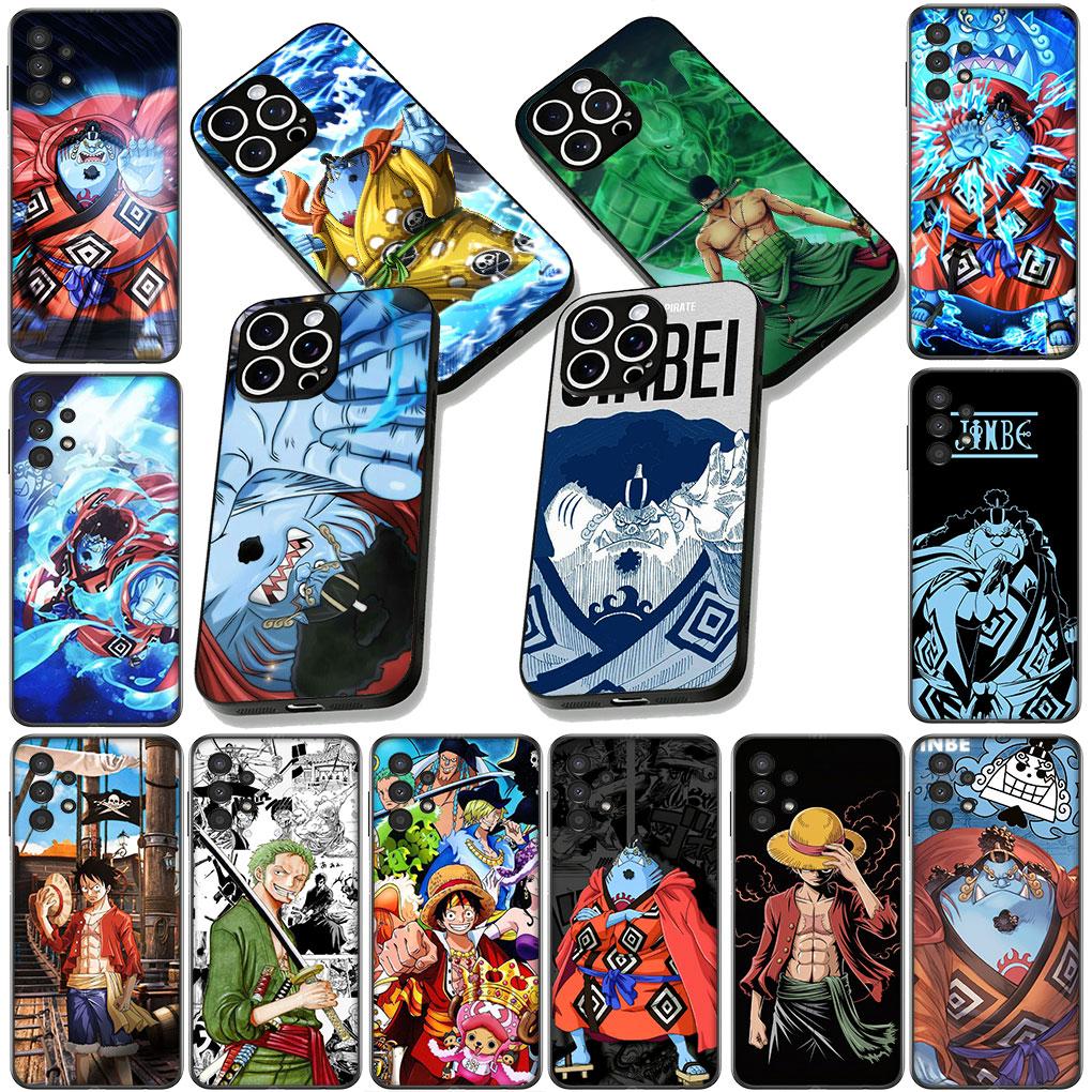 Jinbe One Luffy Pieces Roronoa Zoro Phone Cover for Samsung Galaxy Note 20 9 8 S8 S10 S9 Plus A54 A33 A21S A31 M21 S10E A17 Case