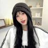 Woolen Knit Hat For Women With Windproof Warmth For Outdoor Activities