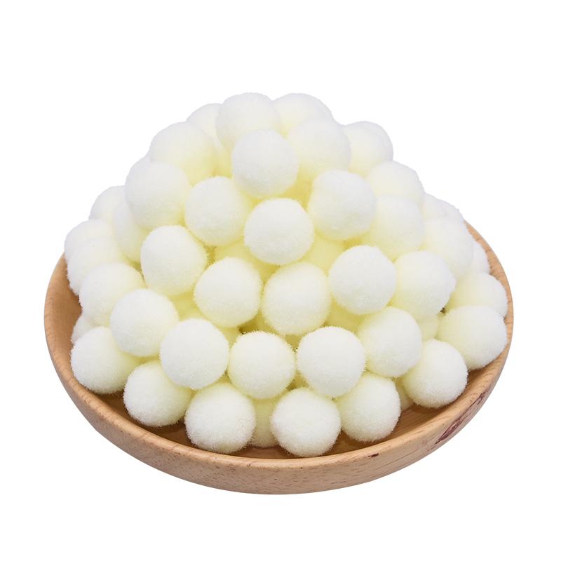 100Pcs 15-25mm Colorful Pompoms DIY Dolls Garment Handmade Material Soft Fluffy Pom Poms Ball For DIY Kids Toys Accessories