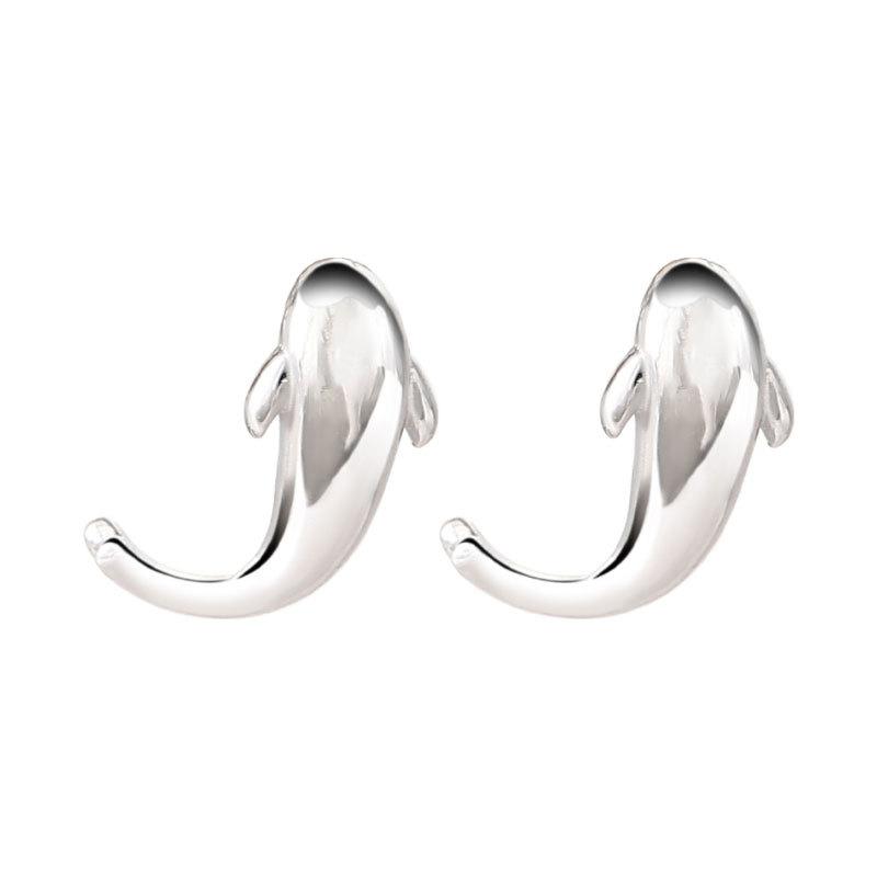 

Серьги с изображением карпов кои на удачу, нишевый дизайн, высококачественные простые асимметричные серьги в виде маленьких свежих рыбок