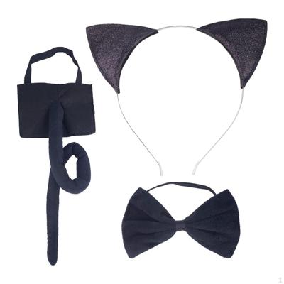 Dětská sada motýlků a ocasu, zvířecí kostým, doplňky, čelenka, pokrývky hlavy, kreativní cosplay na párty