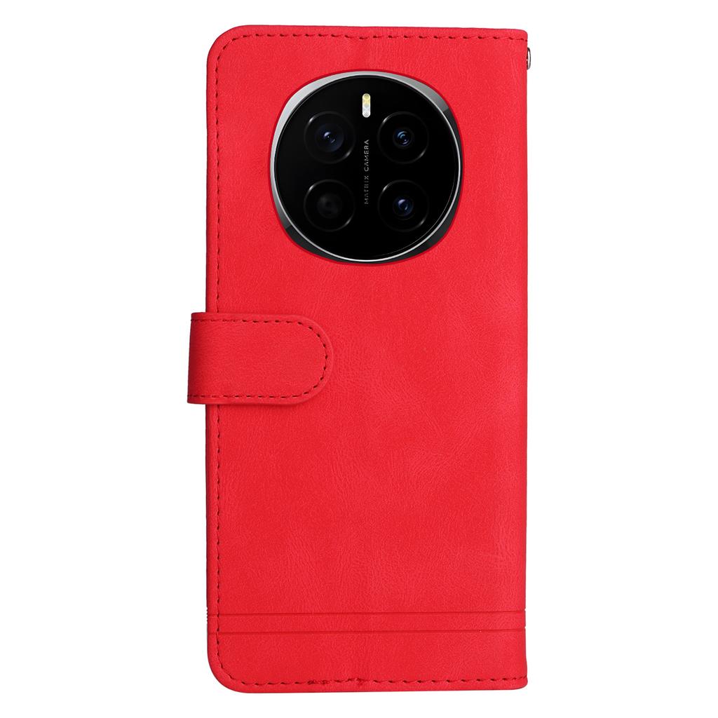 For Honor Magic7 5G Leather Wallet Cases Skin Touch Phone Cover Stand with Strap