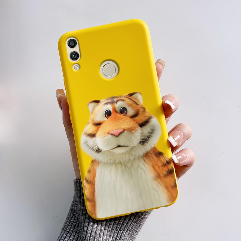 For Huawei Honor 8X Case Honor 8A 8C 8S Cover Cute Rabbit Panda Painted Soft TPU Phone Case For Honor 8A 8C 8S 8X Honor8X Fundas
