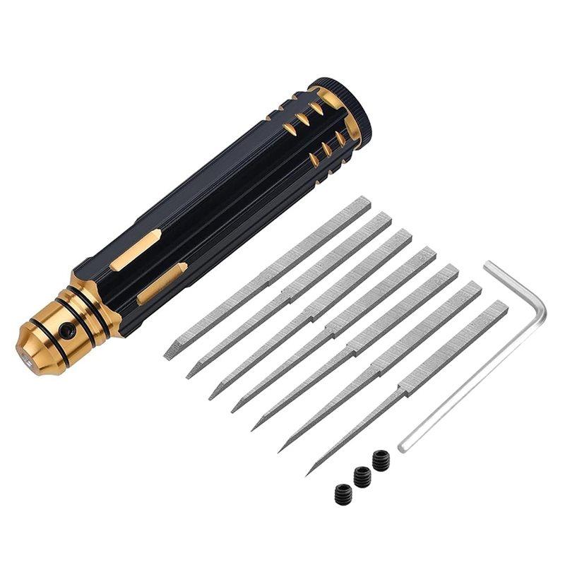 

Scriber 7 In 1 Prime Model With Multiple Blades- For Gundam, Resin, And Carving Scribing Line Cutting Tool