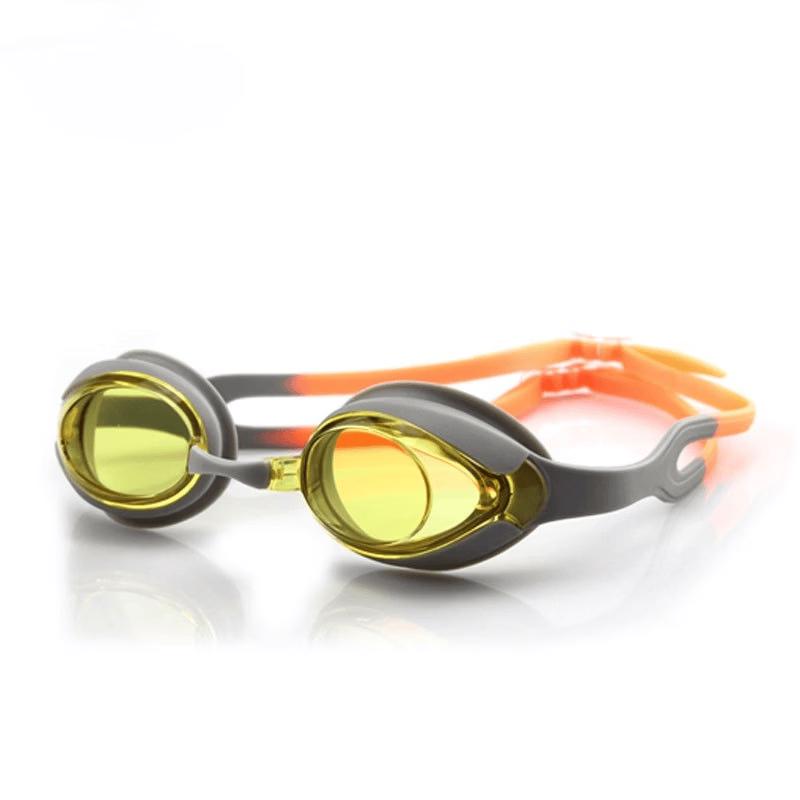 

Children s Orange-Yellow Silicone Anti-fog Swimming Goggles