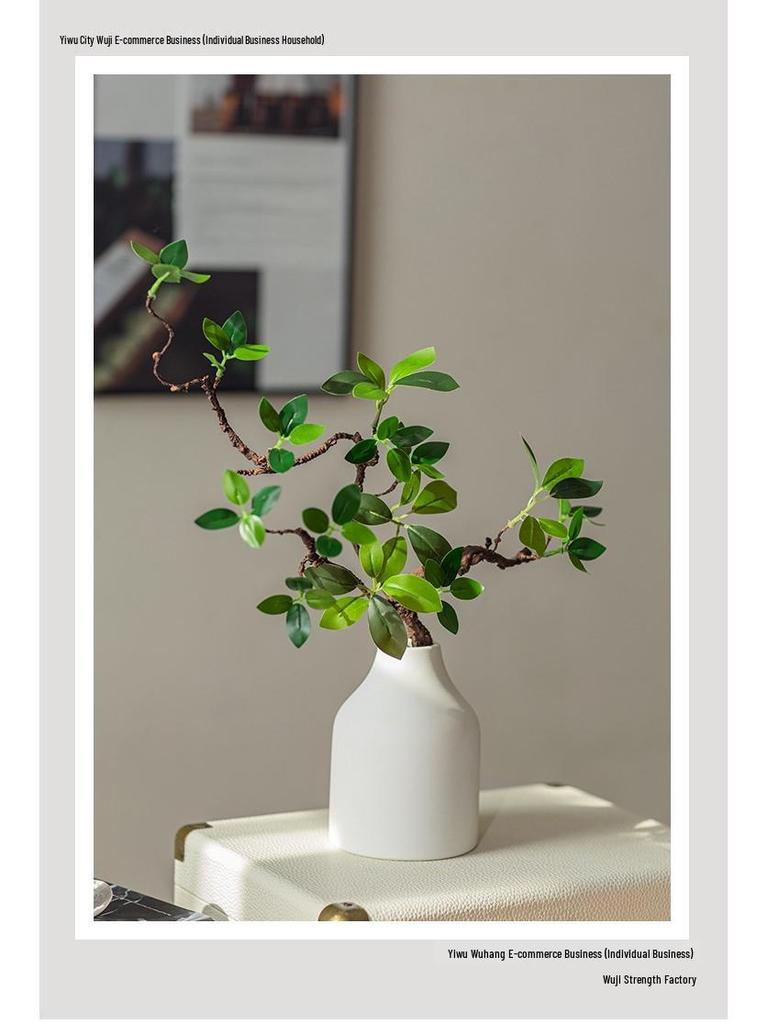 Bionic Begonia: Artificial Luxury Green Plant Dining Table Decoration