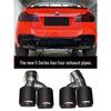 Quad Titanium Black MP Exhaust for BMW 5 Series 525li/530 G30/G38 - Square Nozzles