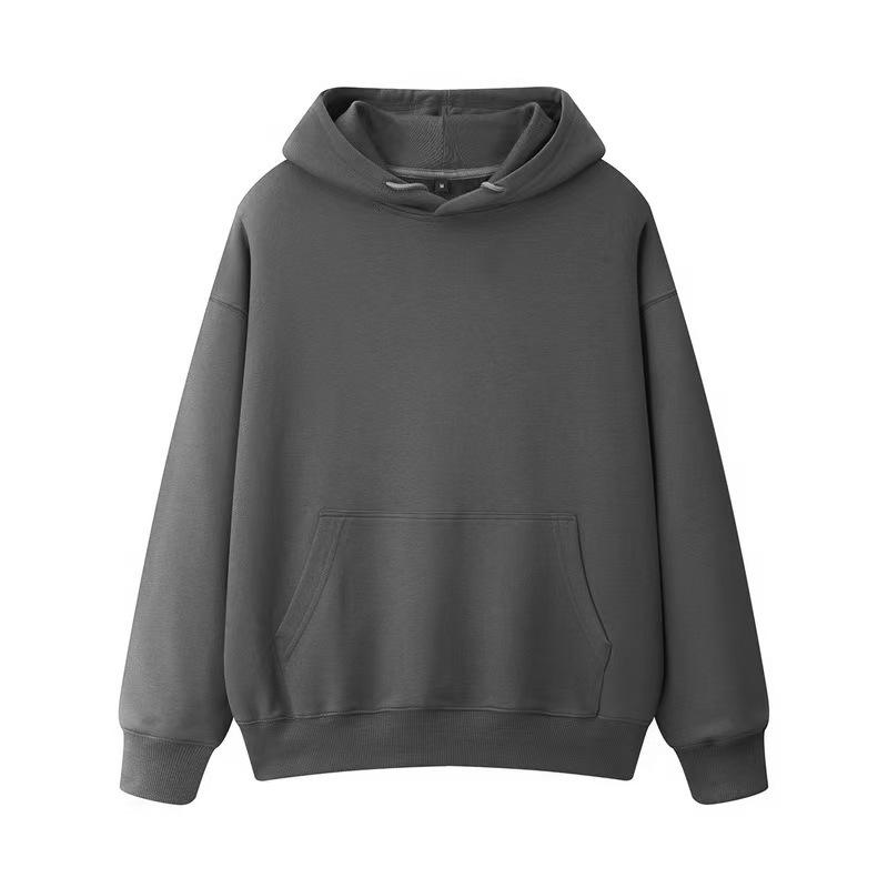 Unisex Slim Fit Hooded Sweatshirt - Warm, Casual Long Sleeve Logo Pullover for Spring & Autumn