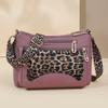 Large Capacity Women's Shoulder Bag Nylon Crossbody Bag Leopard Print Small Bag Mother Bag