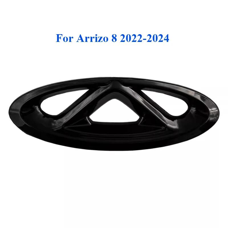 Black Car Logo Front Hood Cover Badge Rear Emblem Sticker For Chery Tiggo 8 Plus/Pro Arrizo 8 e+ -in Hybrid Styling Sticker WW23